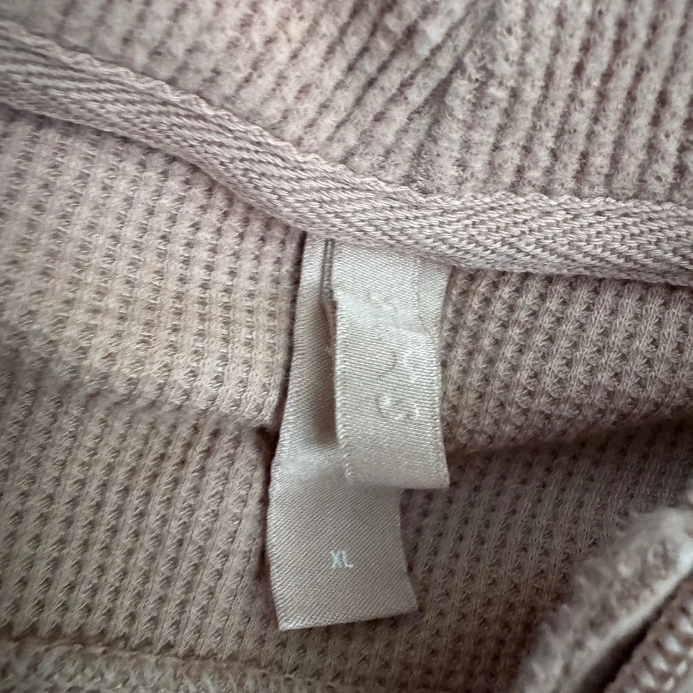 Skims Crop zip up Tan Hoodie X-Large - Picture 3 of 3